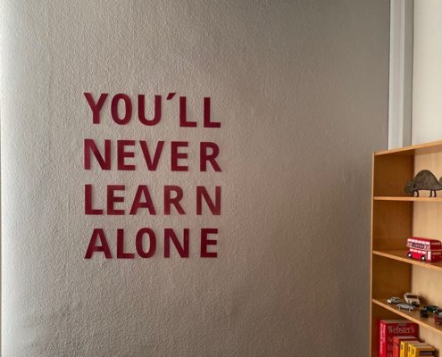 Schrift an der Wand Schrift an der Wand